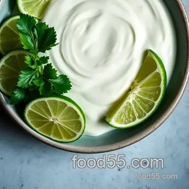 Easy Lime Crema Recipe (for Tacos and More) by Tracey Hatch-Rizzi Recipe Card