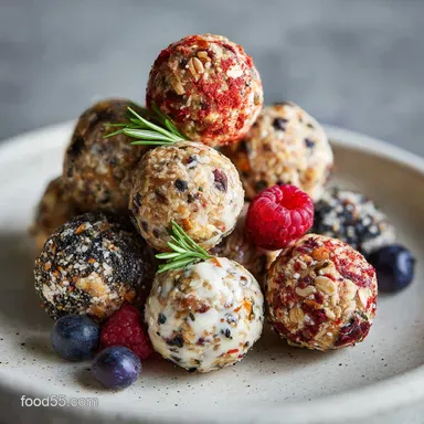 Easy No Bake Protein Balls Recipe: Portable Energy Boost Recipe Card
