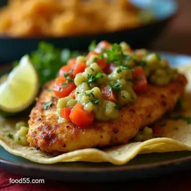 Easy DumpandGo Salsa Verde Chicken Recipe Slow Cooker Recipe Card