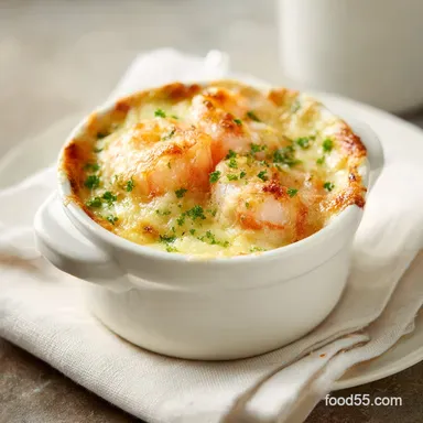 Seafood Gratin Recipe with Panko Crust for 4 Recipe Card