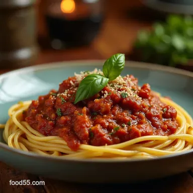 Easy Slow Cooker Bolognese Sauce Authentic Ragu Flavor Recipe Card