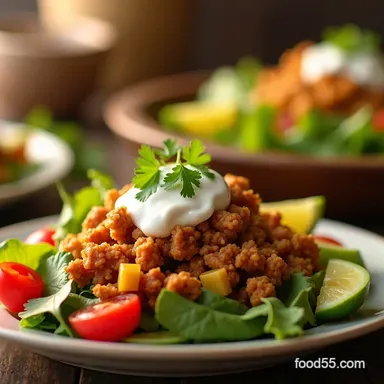 Easy Taco Salad Quick 30Minute Weeknight Crunchy Family Favorite Recipe Card