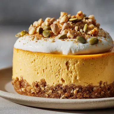 No Bake Pumpkin Cheesecake: Quick Chill Creamy Fall Classic Recipe Card