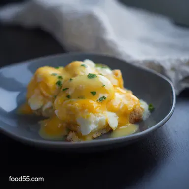 Easy Eggs Benedict Casserole Benny Bliss Made Simple Recipe Card