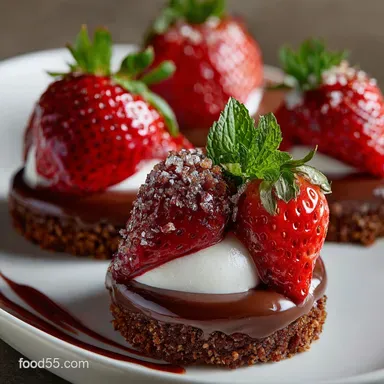 Nutella Infused Strawberries The Elegant Mascarpone Mousse Recipe Recipe Card