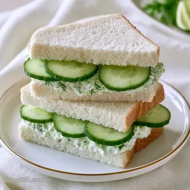English Tea Cucumber Sandwiches: 15 Min Recipe Card