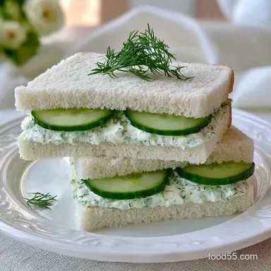 English Tea Cucumber Sandwiches: 15 Min