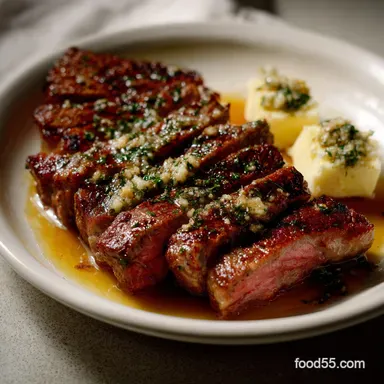 Low Key Fancy New Year S Eve Idea With Garlic Steak Recipe Card