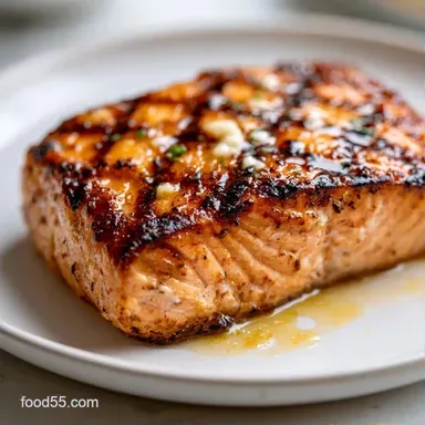 Fast Grilled Salmon Recipe in 20 Minutes Recipe Card