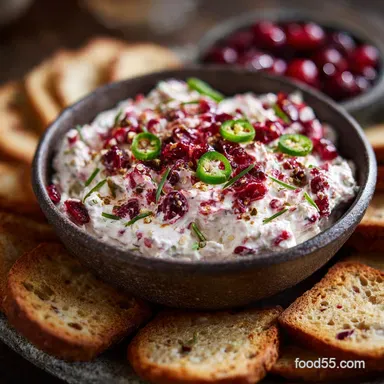 Cranberry Jalapeno Cream Cheese Dip: Sweet Spicy Holiday Appetizer