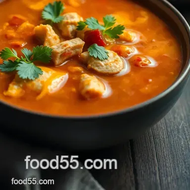 Mexican Soup Night: Fiesta Chicken Tortilla Soup! Recipe Card
