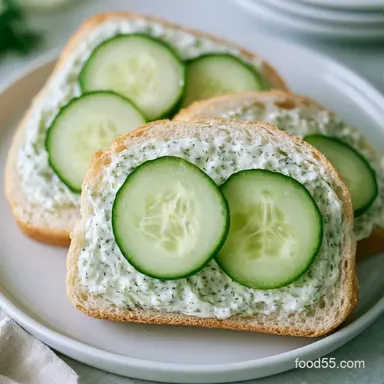 Cucumber Sandwiches in 10 Minutes Recipe Card