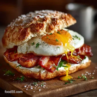 The Full English Freezer Breakfast Sandwiches Recipe Recipe Card