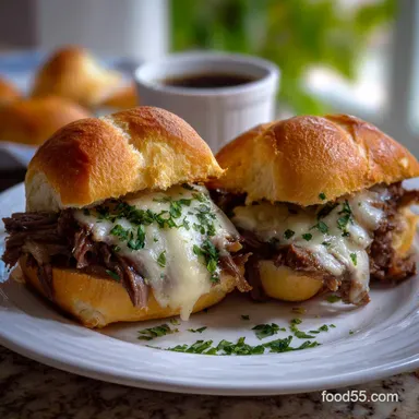 French Dip Sliders Au Jus Recipe: Savory & Easy Recipe Card