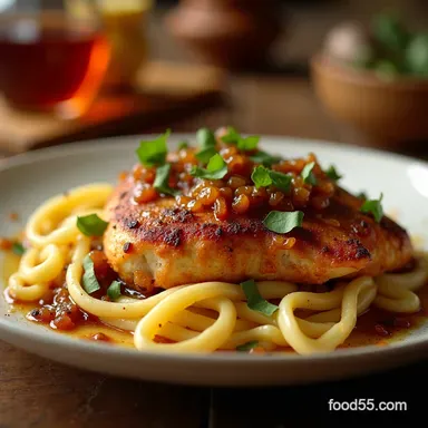 French Onion Chicken Cozy Cheesy BistroStyle Weeknight Favorite Recipe Card