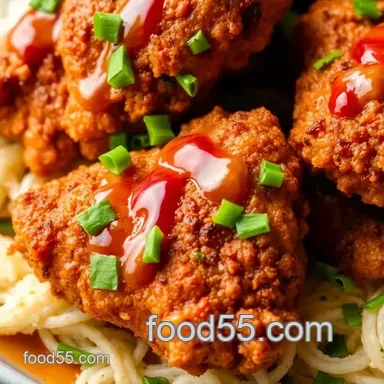 Easy & Juicy Fried Chicken Thighs with Spicy Drizzle: My Family's Favorite Recipe Recipe Card