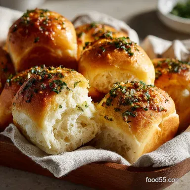 Garlic Butter Bread Rolls: The Fluffiest, Bistro-Quality Dinner Rolls Recipe Card