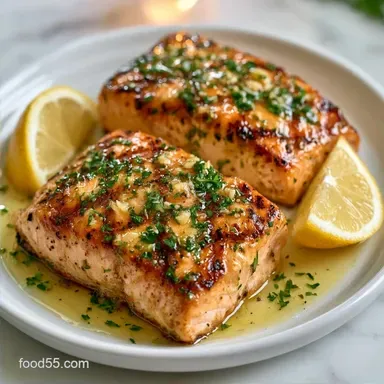 Garlic Butter Grilled Salmon in 15 Minutes