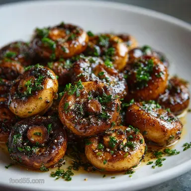 Garlic Butter Saut&eacute;ed Mushrooms: Get Golden Brown, Not Soggy Recipe Card