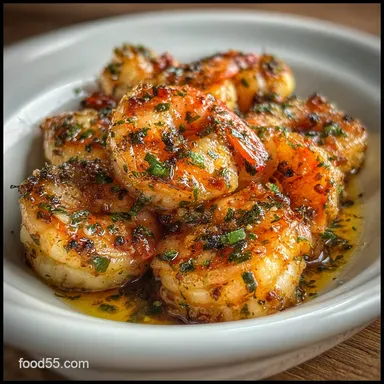 Delicious Valentines Day Finger Food Idea with Garlic Shrimp: Ready in 15 Minutes Recipe Card