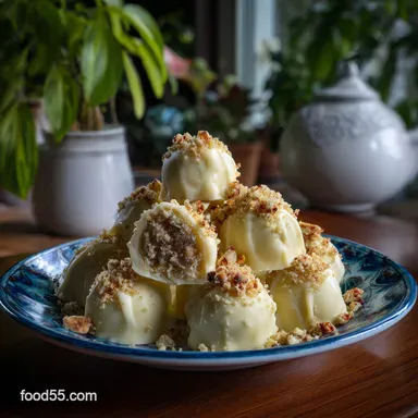 The Best Halloween Ghost Truffle with White Chocolate Recipe Card