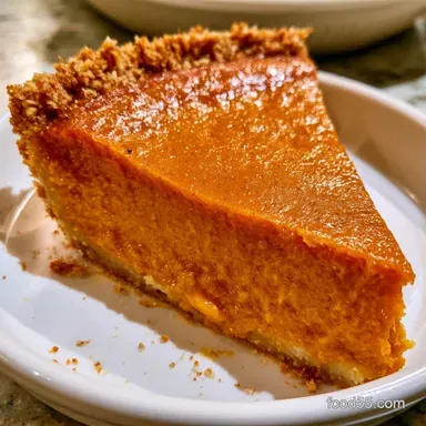 Creamy Gluten Free Keto Pumpkin Pie Recipe Card