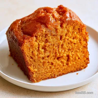 Gluten Free Pumpkin Cake for 12 Servings Recipe Card