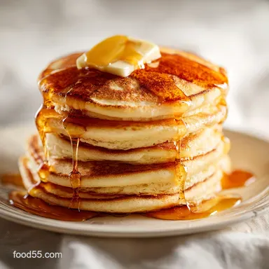 Golden Extra Fluffy Pancakes in 20 Min