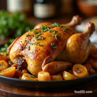 Golden HerbRoasted Chicken in the Oven My GoTo Roast Recipe Card