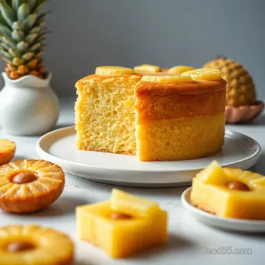 Golden Pineapple Dream Cake: My Secret Pineapple Cake Recipe Recipe Card