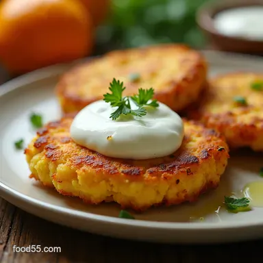 Crispy Summer Squash and Chive Pancakes Recipe Recipe Card