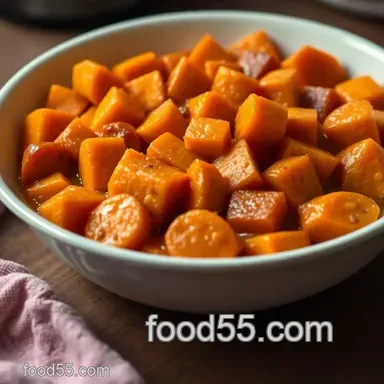 Grandma Betty's Candied Yams Recipe: Bourbon Butter Bliss! Recipe Card
