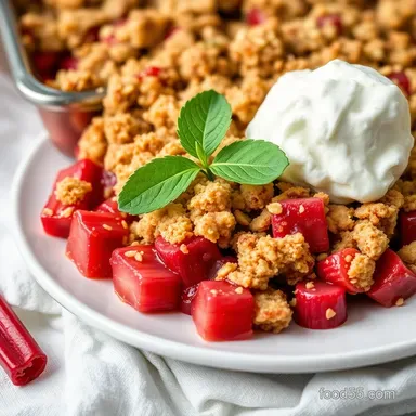 Grandma's Rhubarb Crisp Recipe: A Taste of Home! Recipe Card
