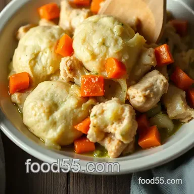 Grandma's Chicken & Bisquick Dumpling Recipe: Ready in a Snap! Recipe Card