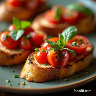 My Favorite Grilled Chicken Bruschetta Juicy HerbMarinated Crostini Recipe Card