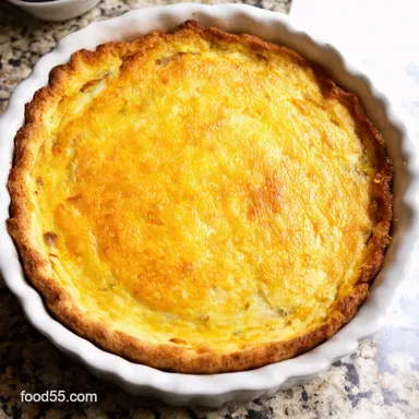 Hash Brown Quiche Recipe Crispy Comforting Easy Recipe Card