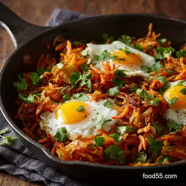 Healthy Sweet Potato Hash Browns UltraCrispy Clean Recipe Recipe Card