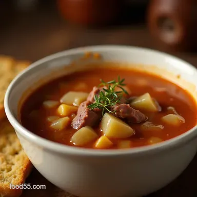 Easy Corned Beef and Cabbage Soup Recipe for Leftovers Recipe Card