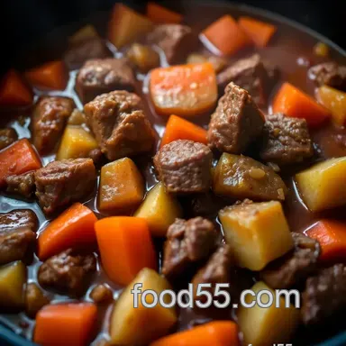 Comforting Crockpot Recipes: My Hearty Slow-Cooked Beef Stew Recipe Card