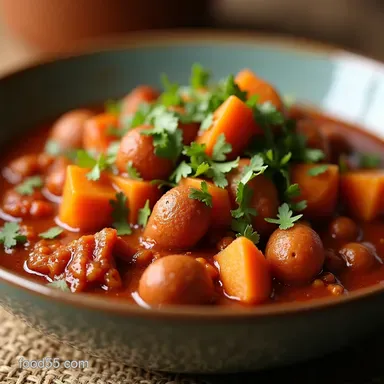 Hearty Turkey Chili with Sweet Potato My Cozy OnePot Weeknight Recipe Recipe Card