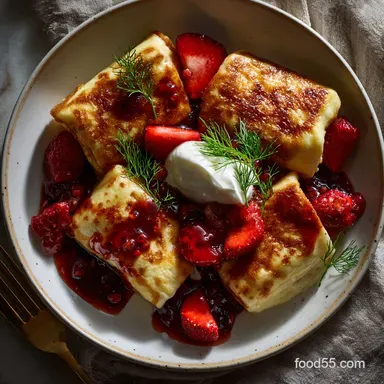 Heavenly Cheese Blintz Recipe: Silky Citrus Crepes Recipe Card