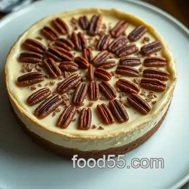 Heavenly Pecan Pie Cheesecake Recipe: A Decadent Fusion Delight Recipe Card