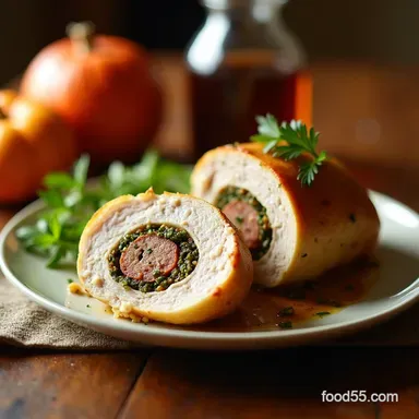 Herb Sausage Stuffed Turkey Breast My Weeknight Thanksgiving Recipe Card