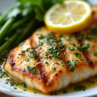 Easy Lemon Garlic Grilled Fish Fillet in Foil Packets