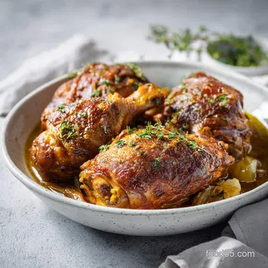 Duck Confit for 4 Servings: Slow-Cooked and Crispy Recipe Card