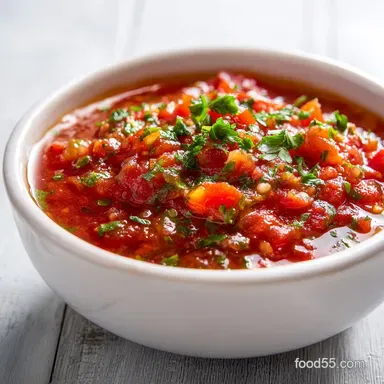 Homemade Salsa in 20 Minutes: Smoky Roasted Red Salsa Recipe Recipe Card