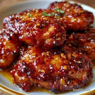 Honey Garlic Slow Cooker Chicken: Sticky