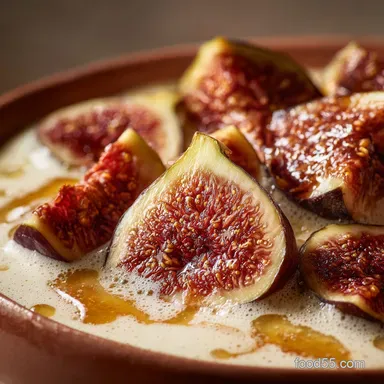 Fig Ice Cream Recipe: Honey-Kissed Roasted Figs Custard Base