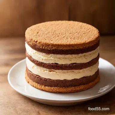 Ice Cream Sandwich Cake My Easy NoBake Layered Party Cake Recipe Card