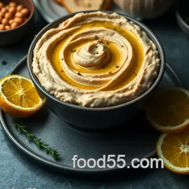 Irresistibly Creamy Roasted Garlic Hummus Recipe: A Simple Delight Recipe Card